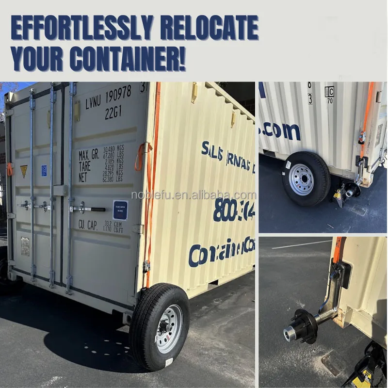 NBF Heavy-Duty Container Axle - Easy Wheel Movement Kit