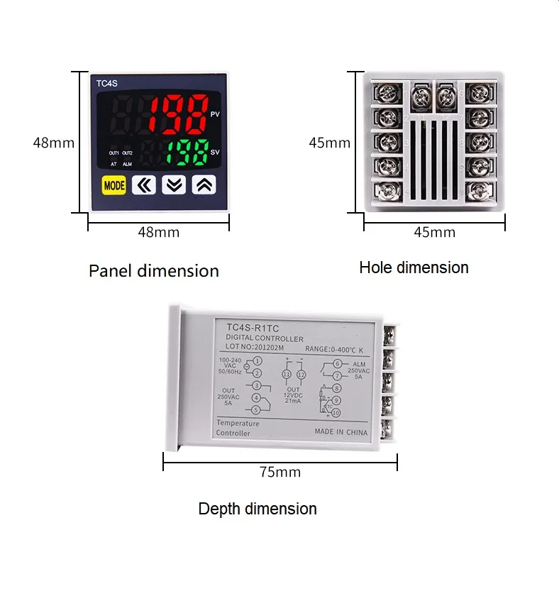 Tc4s 4-20ma Ssr Relay Dual Output Multiple Input Digital Intelligent ...