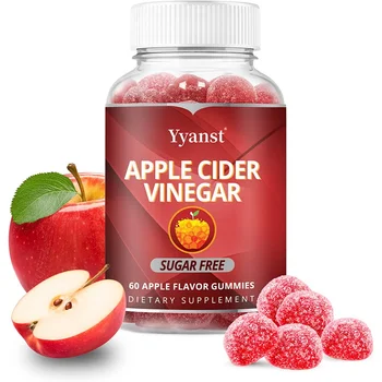 OEM/ODM Promote Digestion Slimming Apple Cider Vinegar Gummies Lose Weight Detox Cleanse Gut Health Apple Cider Vinegar Gummies