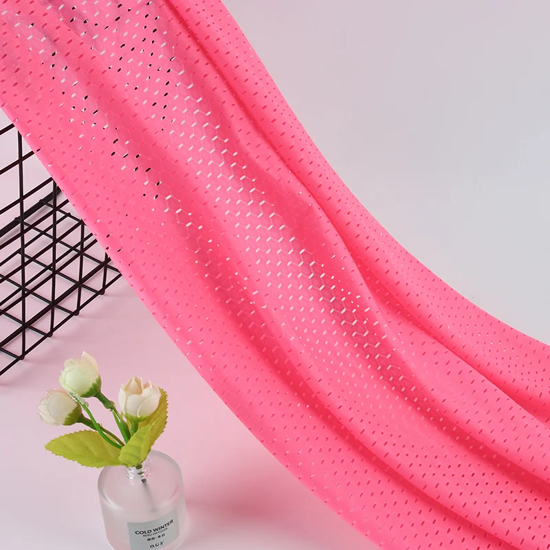 84 Nylon + 16 Spandex,Sportswear Sports Fabric,Solid Color 4 Way Stretch Elastic Swimwear Mesh