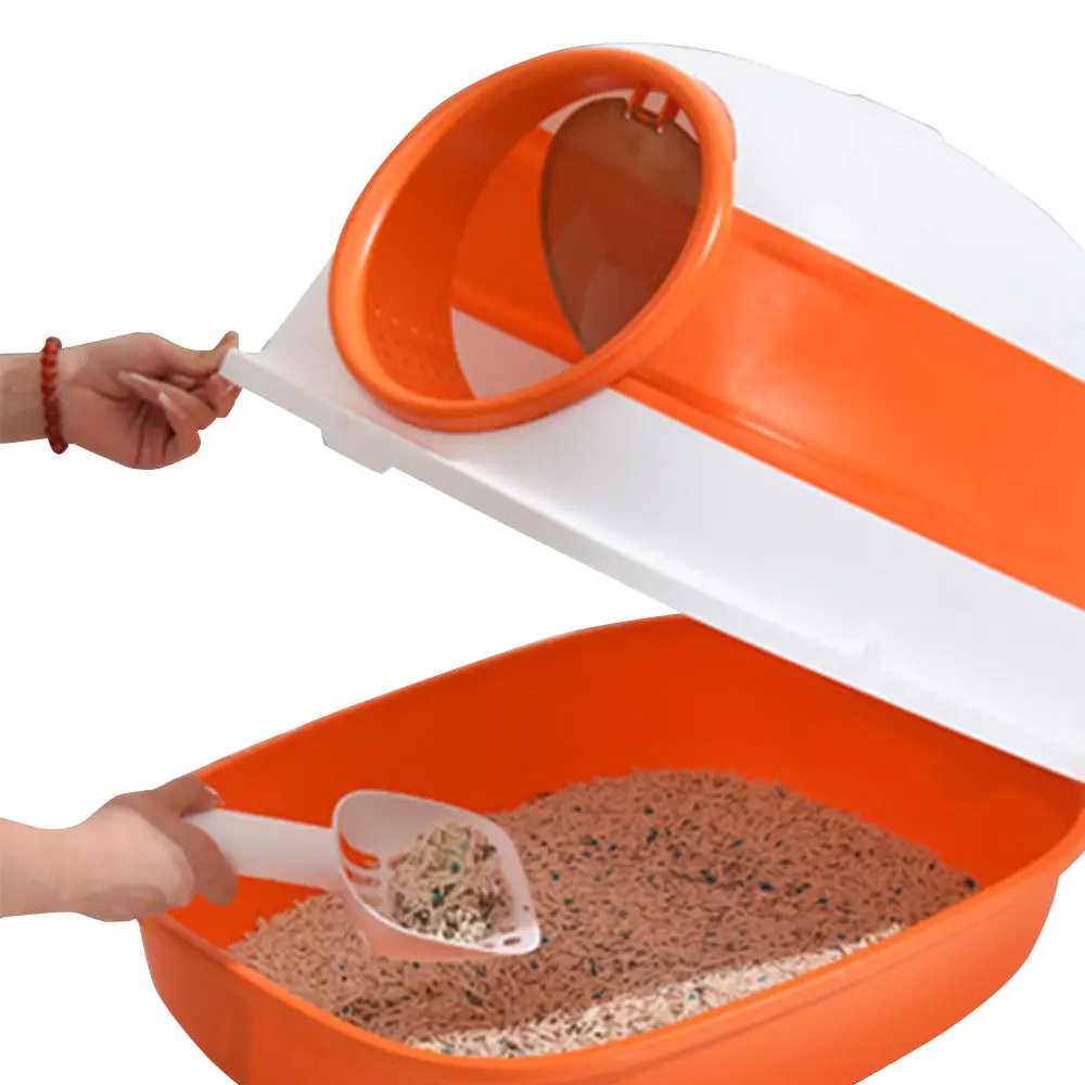 Factory Wholesale Uv Light Cat Litter Box Cat Litter Box Large Closed