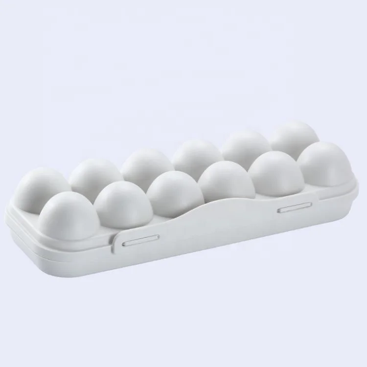 Anjing 1Pc Ceramic Egg Case 12 Grids Eggs Tray Rectangular Eggs Storage Containers Refrigerator Egg Holder