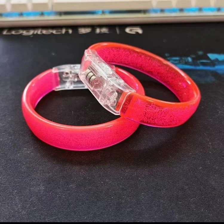 LED Luminous Bubble Wristband Music Festival Luminous Wristband Support Night Wristband LOGO Customization preview 5
