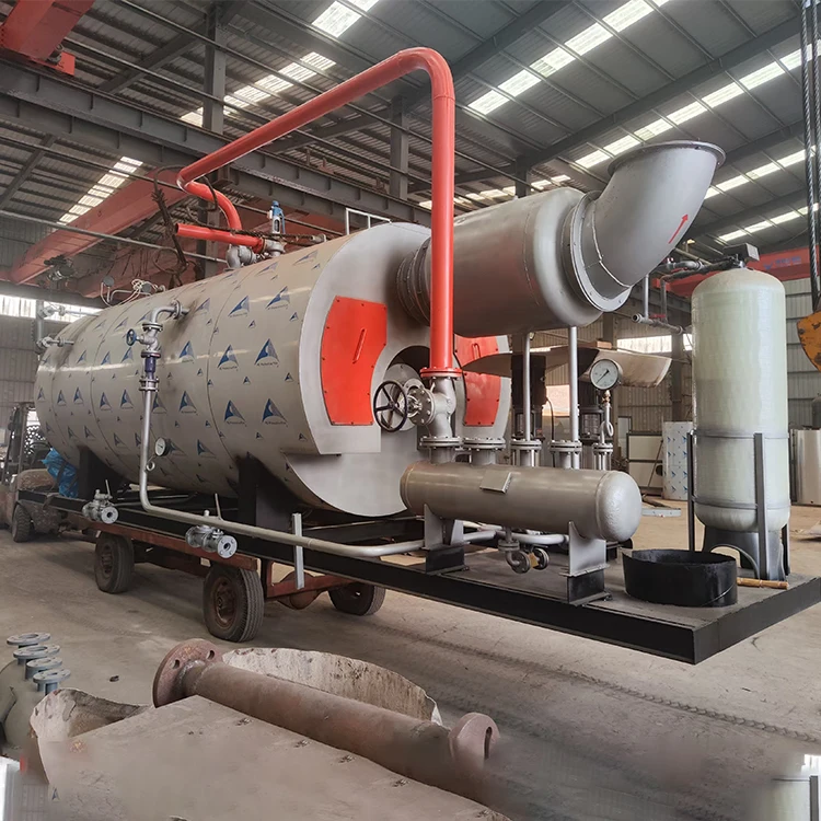 Direct Industrial Use 1ton Steam Boiler Fire Tube Structure Made China Condenser Heavy Fuel Oil Automatic Boilers Hydrogen Gas