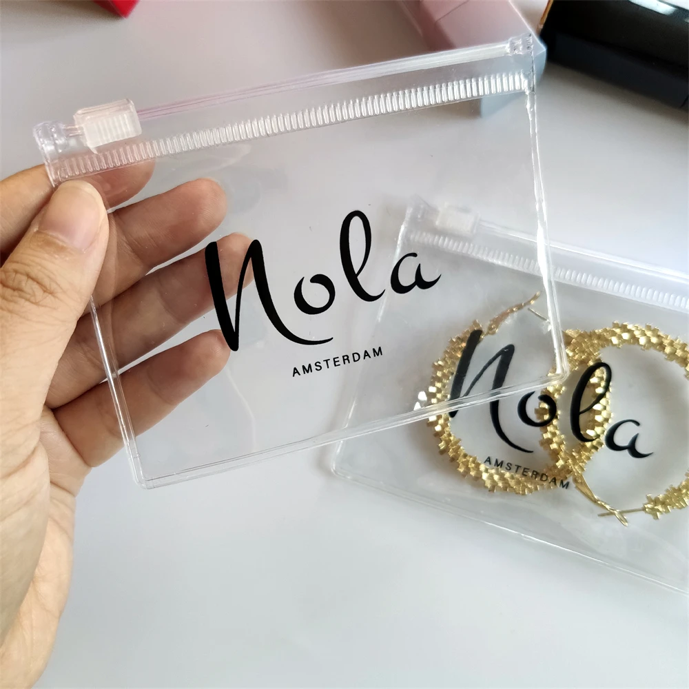 Luxury Custom Pvc Transparent Plastic Jewelry Bag,Small Jewelry