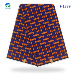 Нигерийская восковая ткань, африканский восковой текстиль, 100% хлопчатобумажная восковая ткань Анкары, 6 ярдов