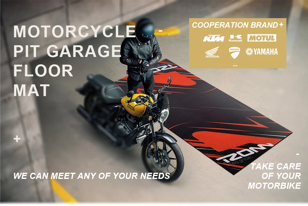 Motorcycle Pit Garage Floor Mat Carpet Honda