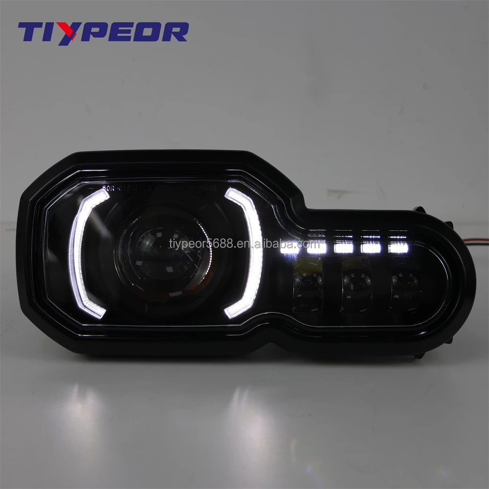 product tiypeor e24 for bmw adventure f650gs f700gs f800gs motorcycle headlight with drl bi led projector headlight-7