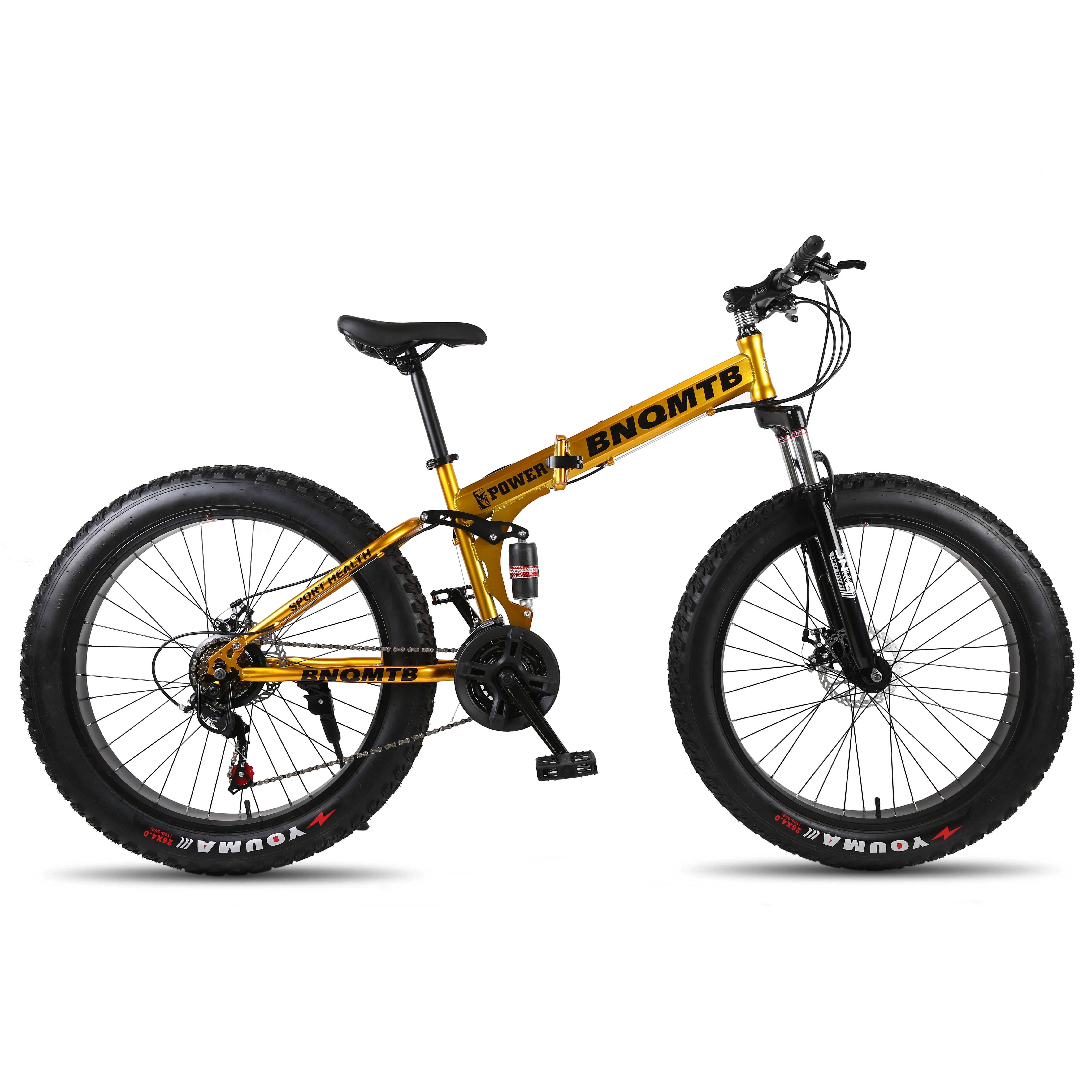 自転車本体 WASATIG 4.0 FAT BIKE 迫力の極太タイヤ4.0インチ ! ファットバイク Wディスク 軽量