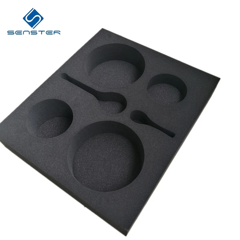 High Density Polyurethane Ring Box Foam Insert Pads Tray Custom Cutting PU sponge foam tray