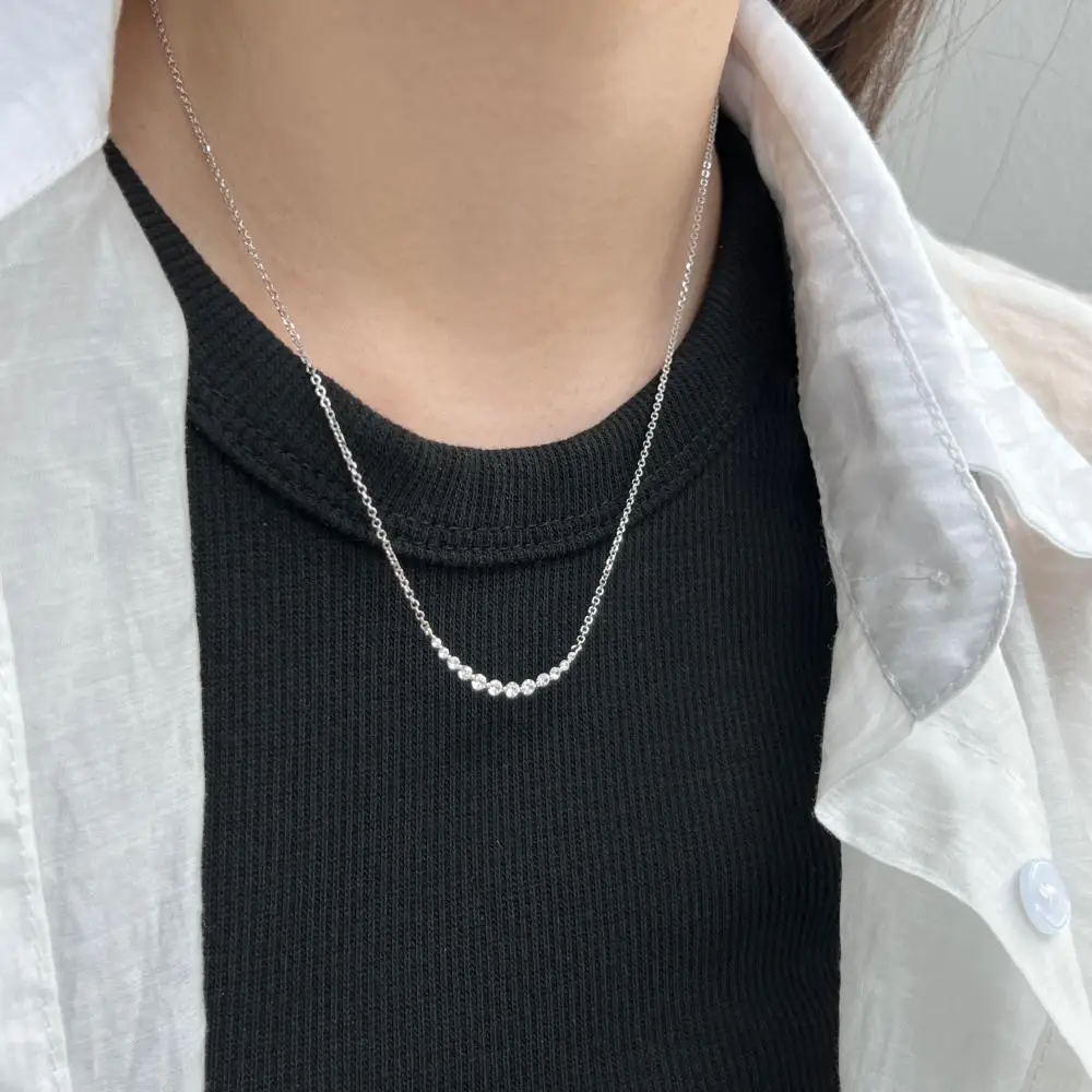 KAKODIY 5A Zirconia Chain 925 Sterling Silver Fine Jewelry Luxury 14K Gold Plated Stackable Necklace detail 3