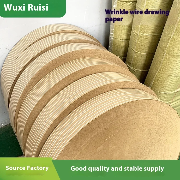 Factory Customized 80-60g Rolled Composite Wire Industrial Wrapping Paper with Print Wrinkled Wrapping Paper for Industrial Use