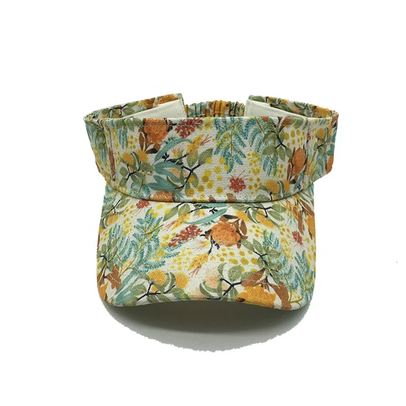 Оптовая продажа сублимационный Печатный солнцезащитный козырек спортивные шляпы регулируемый