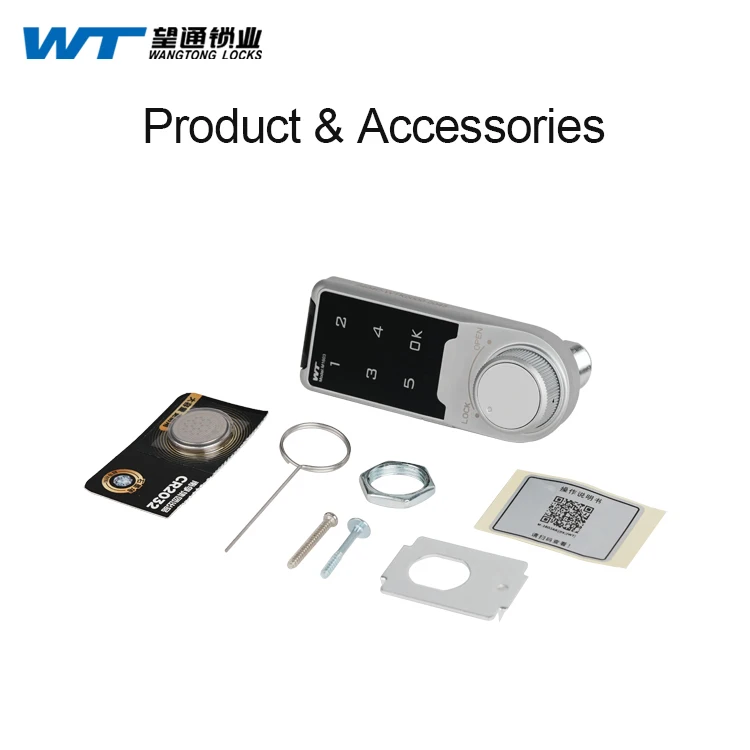 I Factory Electronic Keyless Combination Number Digital Cam Safety Keypad Gym Touch Pad Lock for Locker Cabinet WT 1603BK