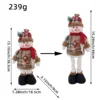 B1-24 Muñeco navideño retráctil - Estilo muñeco de nieve