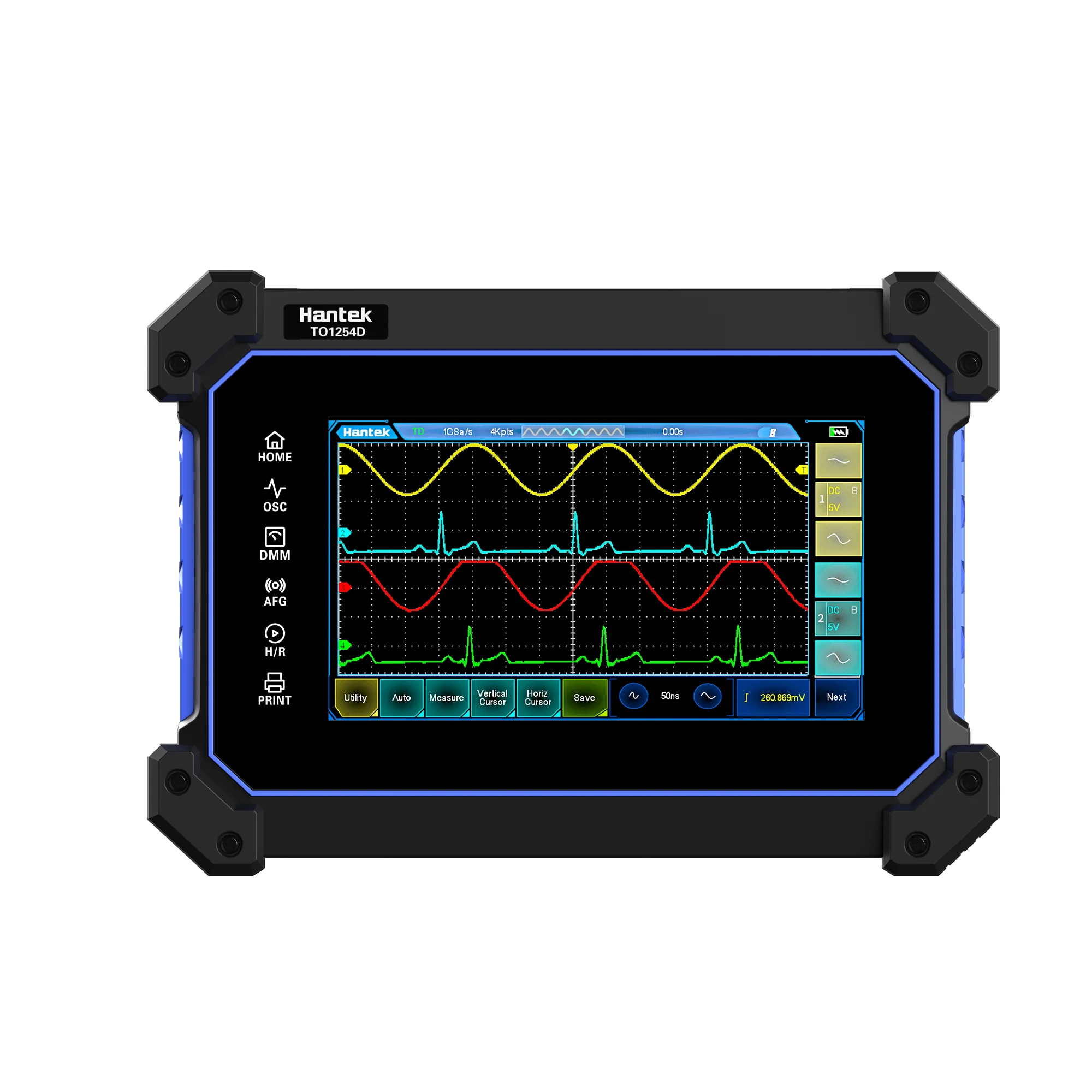 Hantek Handheld Oscilloscope Hantek2D72/2D42/2C72/2C42 TO1000 Series (1G Sampling) TO1112 Series (250M Sampling)