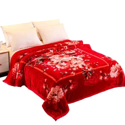 Лидер продаж на Amazon, Фланелевое Флисовое одеяло из 100% полиэстера, зимнее одеяло с цветочным принтом