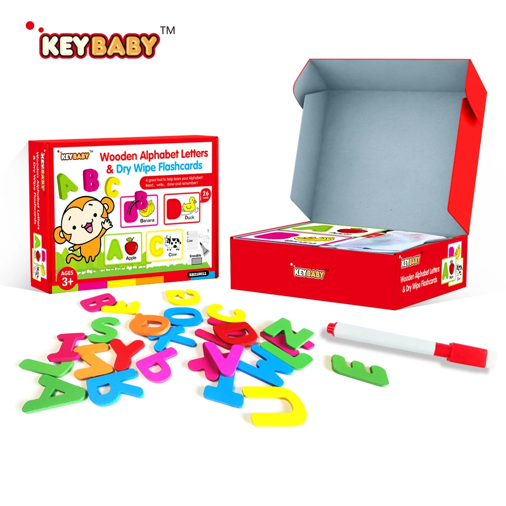 Keybaby Customizable DIY Wood and Plastic Jigsaw Puzzle Toy Kids Educational Cartoon with Custom Logo and Style Free Sample