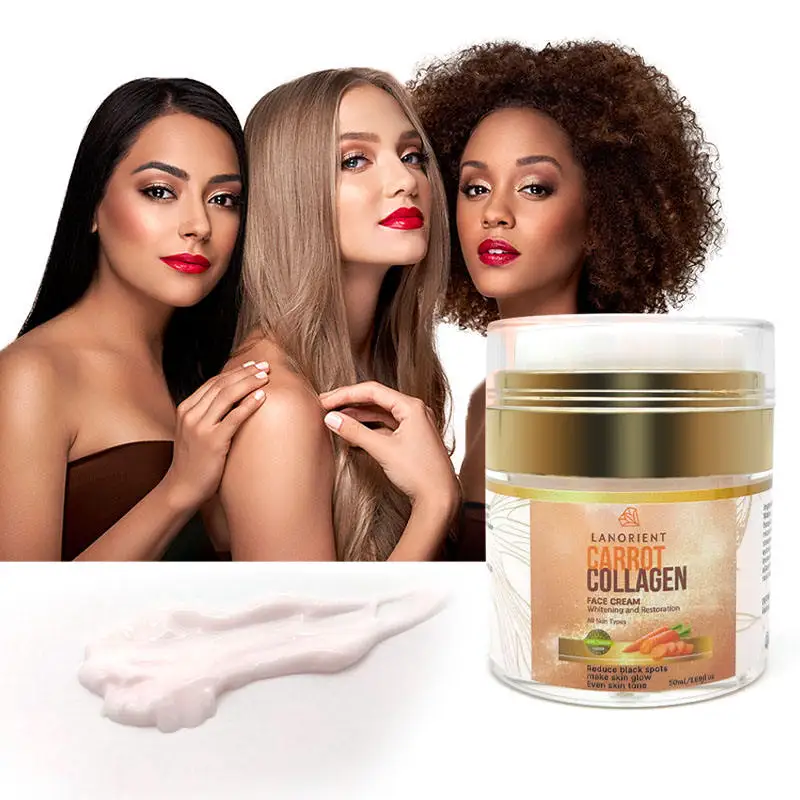 Private Label LANORIENT Korea Skin Care Products Natural Organic Vegan Carotene Whitening Skin Face Cream for All Skin Types