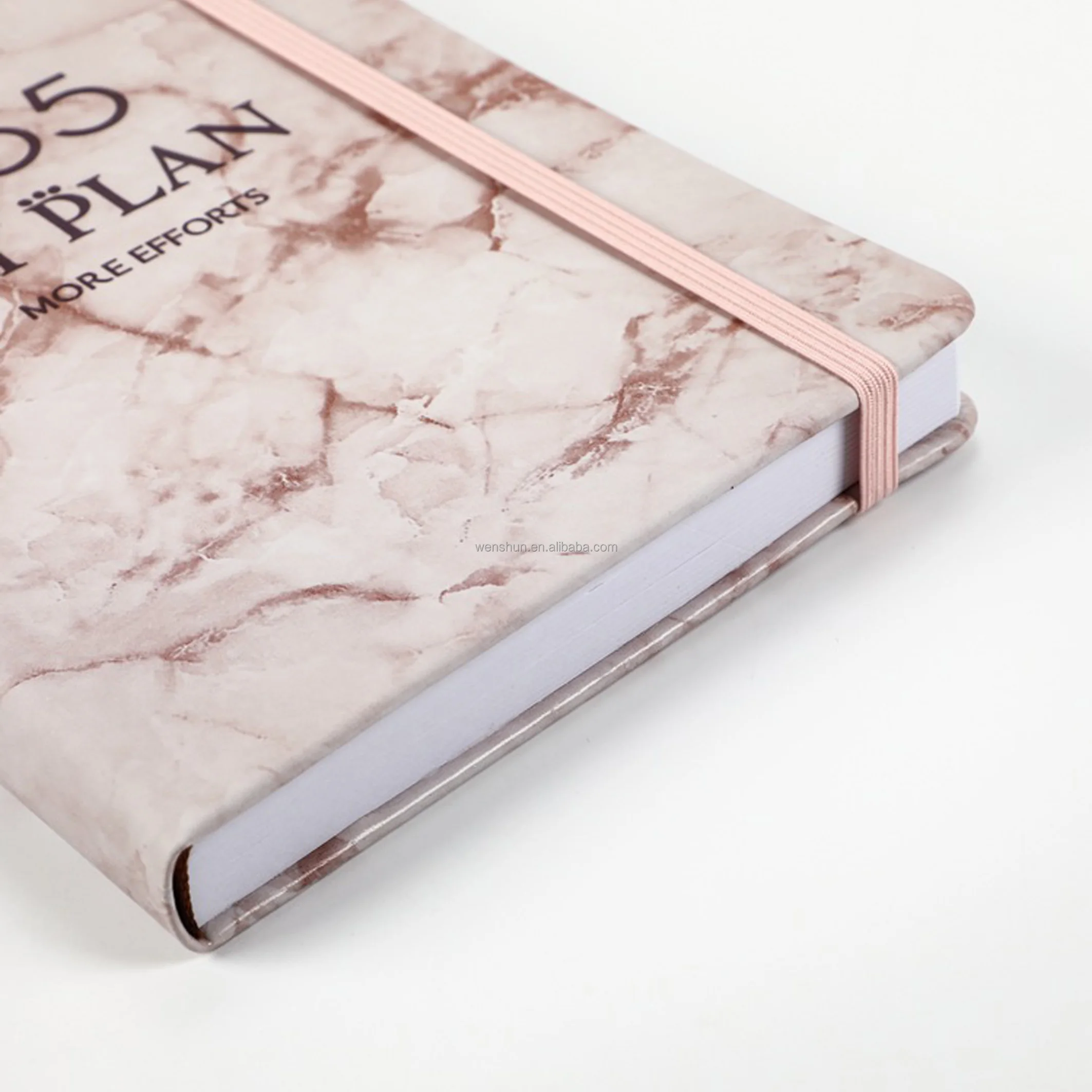 Wholesale 365 Days Diary Monthly Weekly Planner A5 PU Leather Notebook Custom Agenda 2024 Calendars Planners