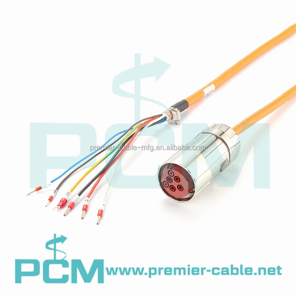 M40 6 Pin Servo Motor Power Cable for Siemens 6FX5002-5DG31-1AD0 supplier