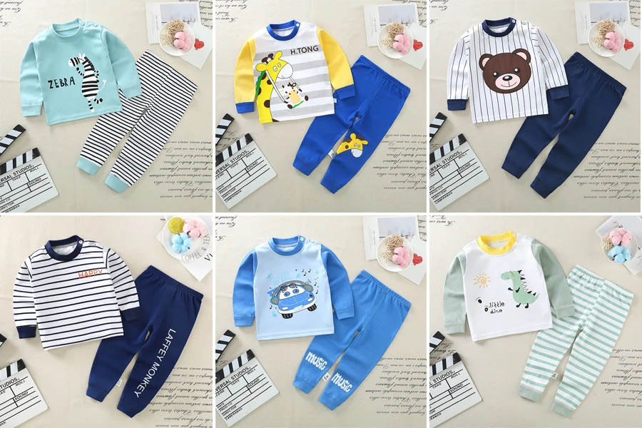 Custom Kids Pyjamas Cotton Set Printed Sleepwear Homewear - Buy ...