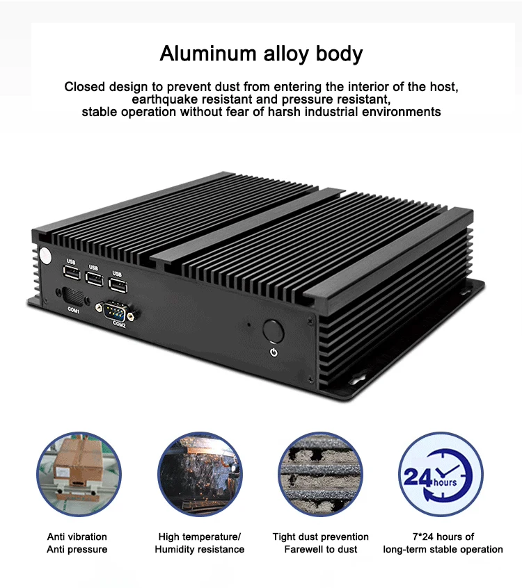 Micro Aluminum Case Mini Pc Industrial Wifi 4gb Ram 128gb Ssd 4k ...