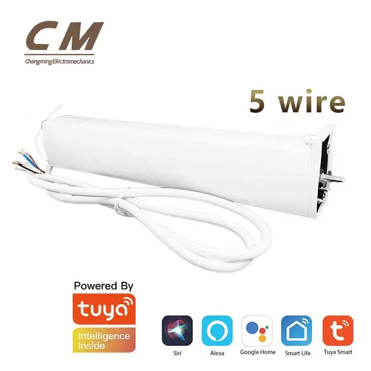 Automatic Motorized Curtains 5 Wire Smart Wifi Electric Curtain Motor Control Slide Smartlife Smart Curtain Motor