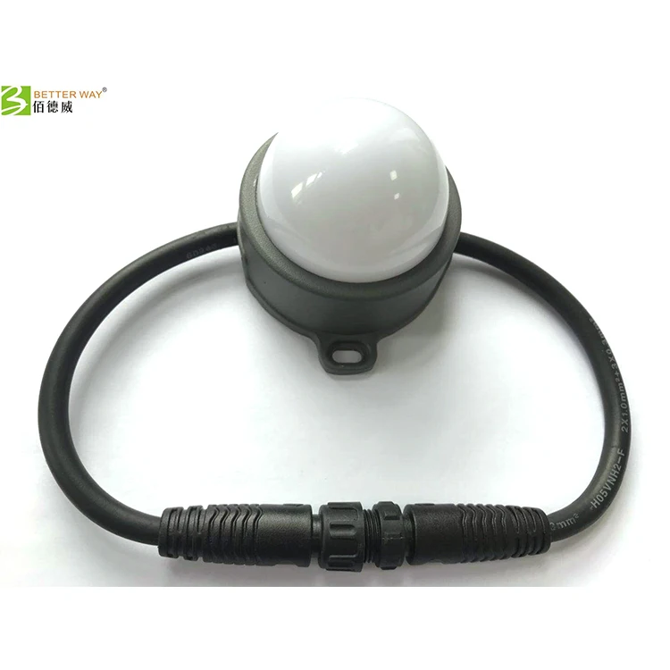 RGB LED Pixel Dot Light DC24V  Pixel Point Light IP67 Dmx Control 60mm Width 3W Facade Lighting