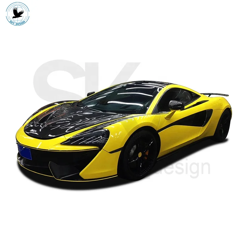 エンジンカバー マクラーレン650S MP4-12C 2PCS/セットOENスタイルのドライカーボンエンジンパネルトリムカバー Dry carbon engine panel trim cover P1 フードエンジンカバー マクラーレン MP4-12C 650S 540C 570S 600Lt