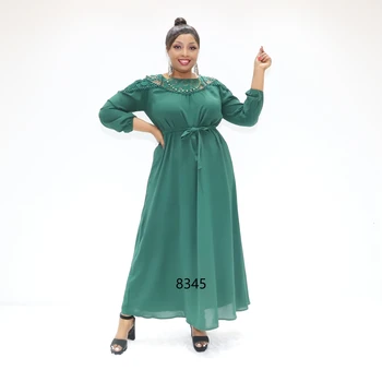 Africa clothing ladies formal western wear dress  8345 Ghana Fashion muslim dress