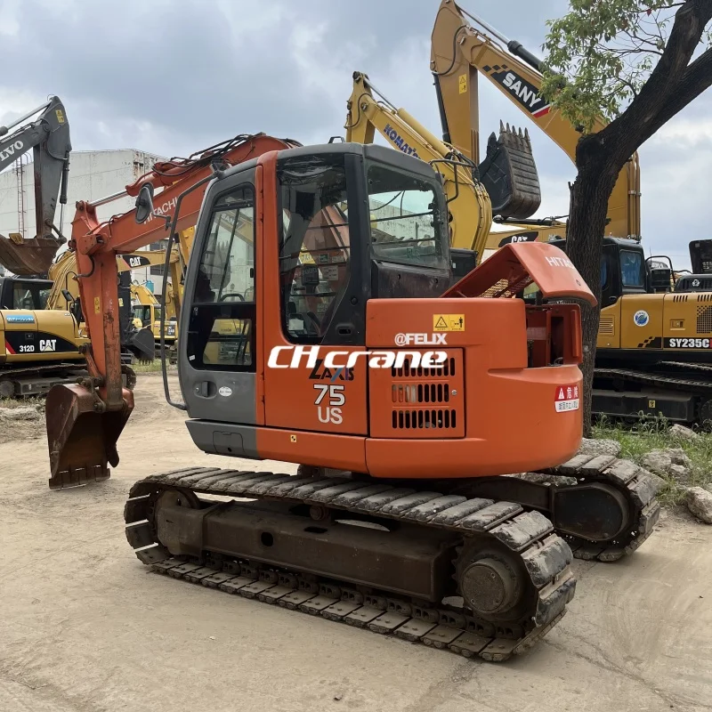 7.5 Ton Mini Excavator From Japan Hitachi Zaxis 75 Zx75us Zx75us-a