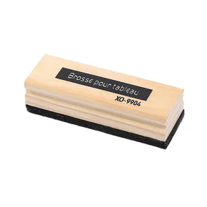 E1517Thickened Anti-Stripping White Eraser Printed Wood and Chemical Fiber Board Eraser for Classroom Use Long and Simple Design