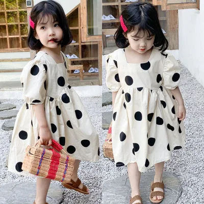 Nuovo Stile Di Estate Della Ragazza Abito Bianco Nero Dot Vestito Alla Moda  Dei Vestiti Della Ragazza Del Vestito - Buy Vestito Dalla Ragazza,Alla Moda  Per Bambini Vestiti,Boutique Vestito Dalla Ragazza Product