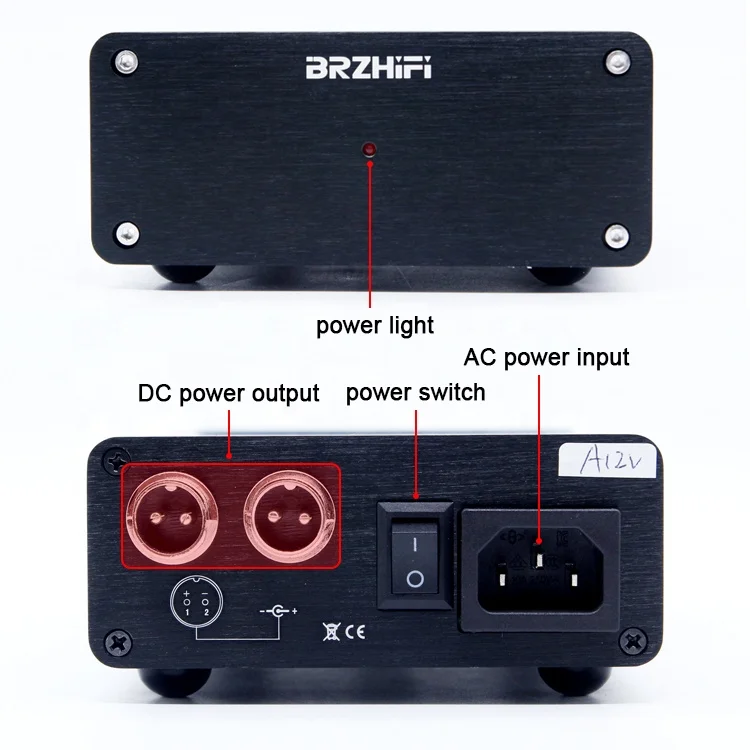 BRZHIFI Audio Wholesale Price 50W Regulated Linear Power Supply Double Output For Hifi Amplifier Stereo Amp Desktop Electronics supplier