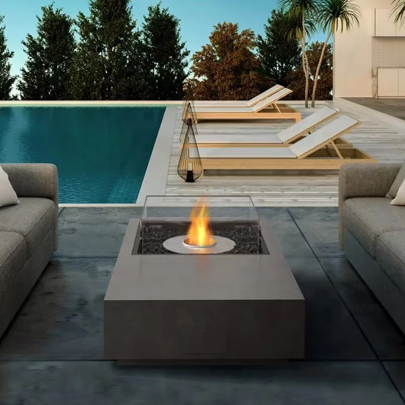 Уличная ротанговая плита для домашнего камина от пола до потолка патио с подогревом алкоголя атмосфера Кемпинг Гриль