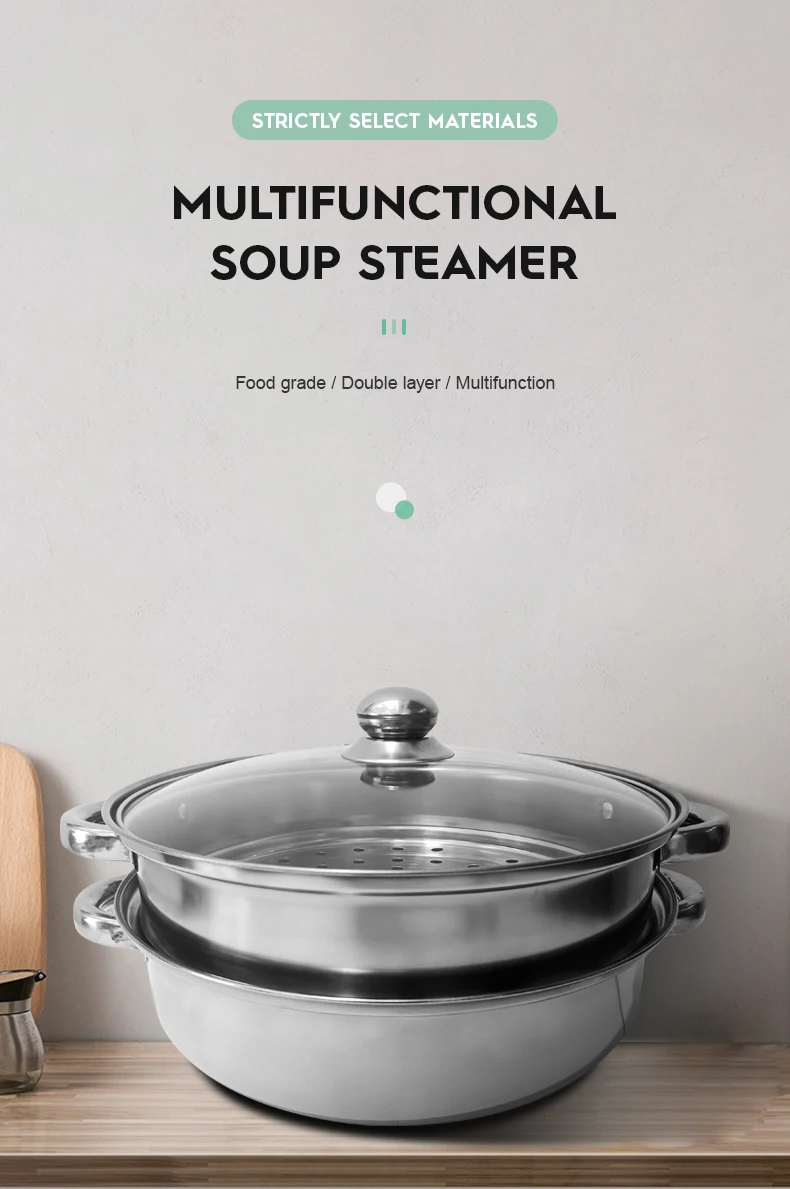 Cooker Set Wholesale Stainless Steel Soup Steamer Double Layered Soup