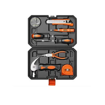 9pcs Hardware tool box set household manual combination repair kits, repair tools for cars motorcycles and bicycles
