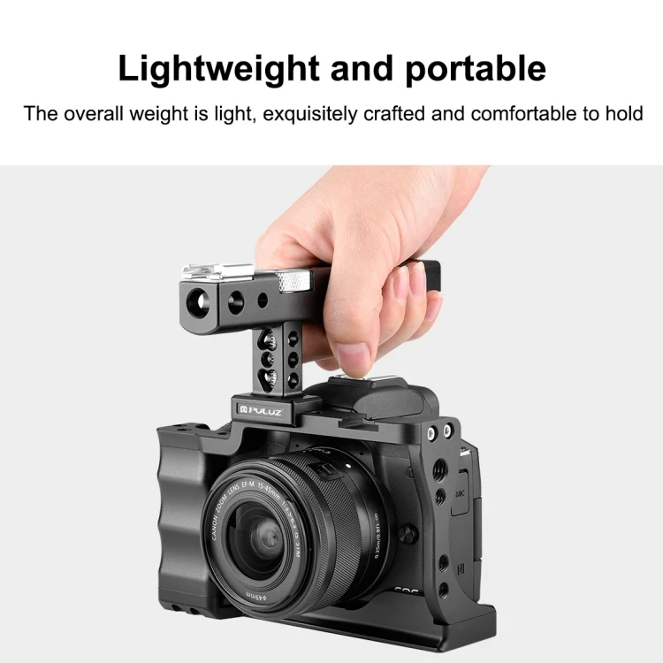Custom Logo Metal Camera Cage With Handle For Canon Eos M50 Sony