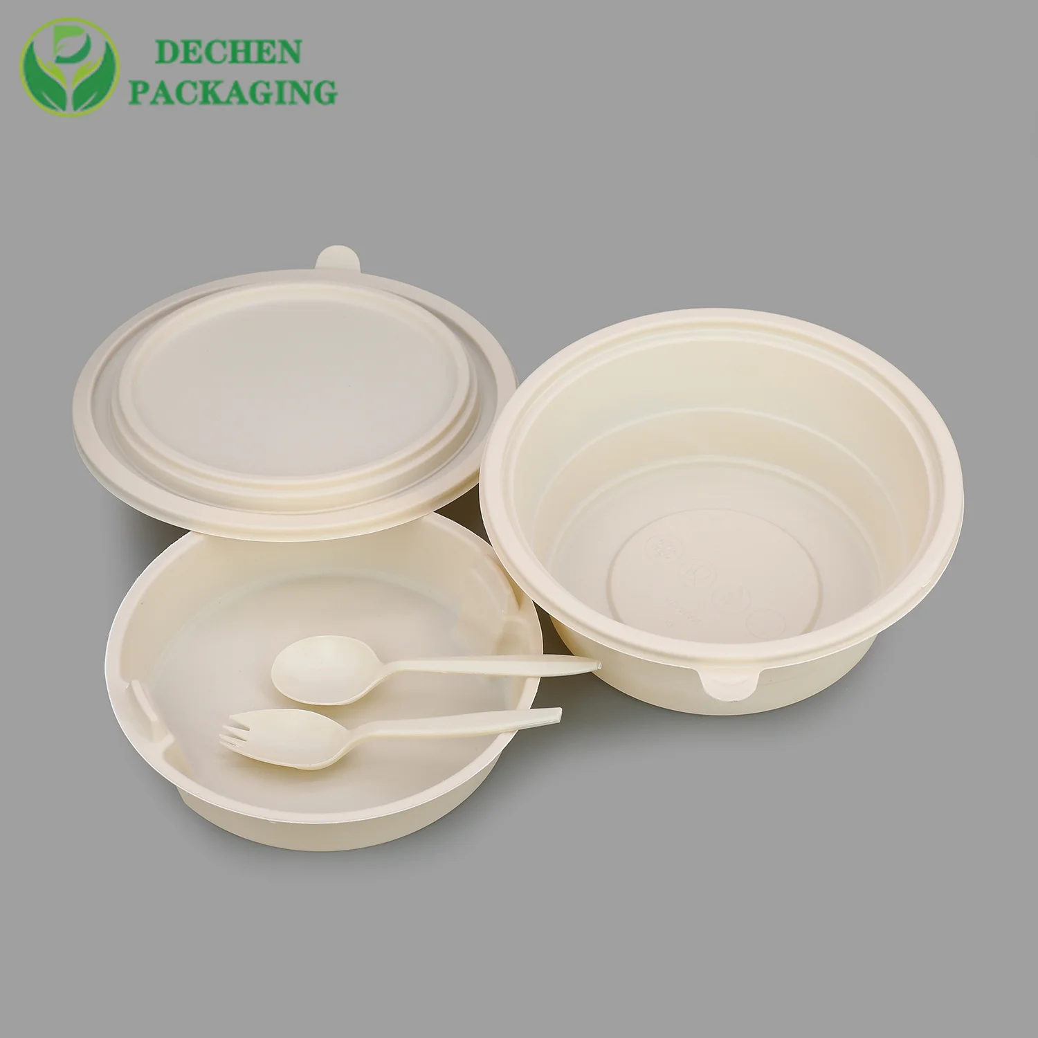 Biodegradable rice salad soup noodle ramen disposable bowls with lid
