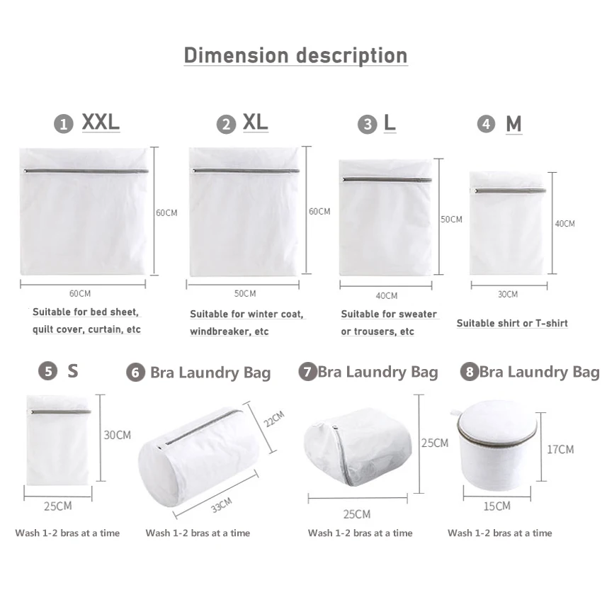 mesh polyester laundry wash bags coarse