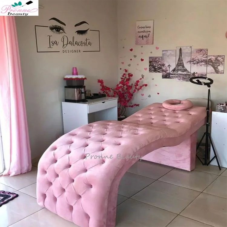 Modern Stainless Steel Foldable Spa Beauty Salon Lash Facial Massage