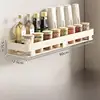 [Milk White] Suction Cup Storage Rack 60cm