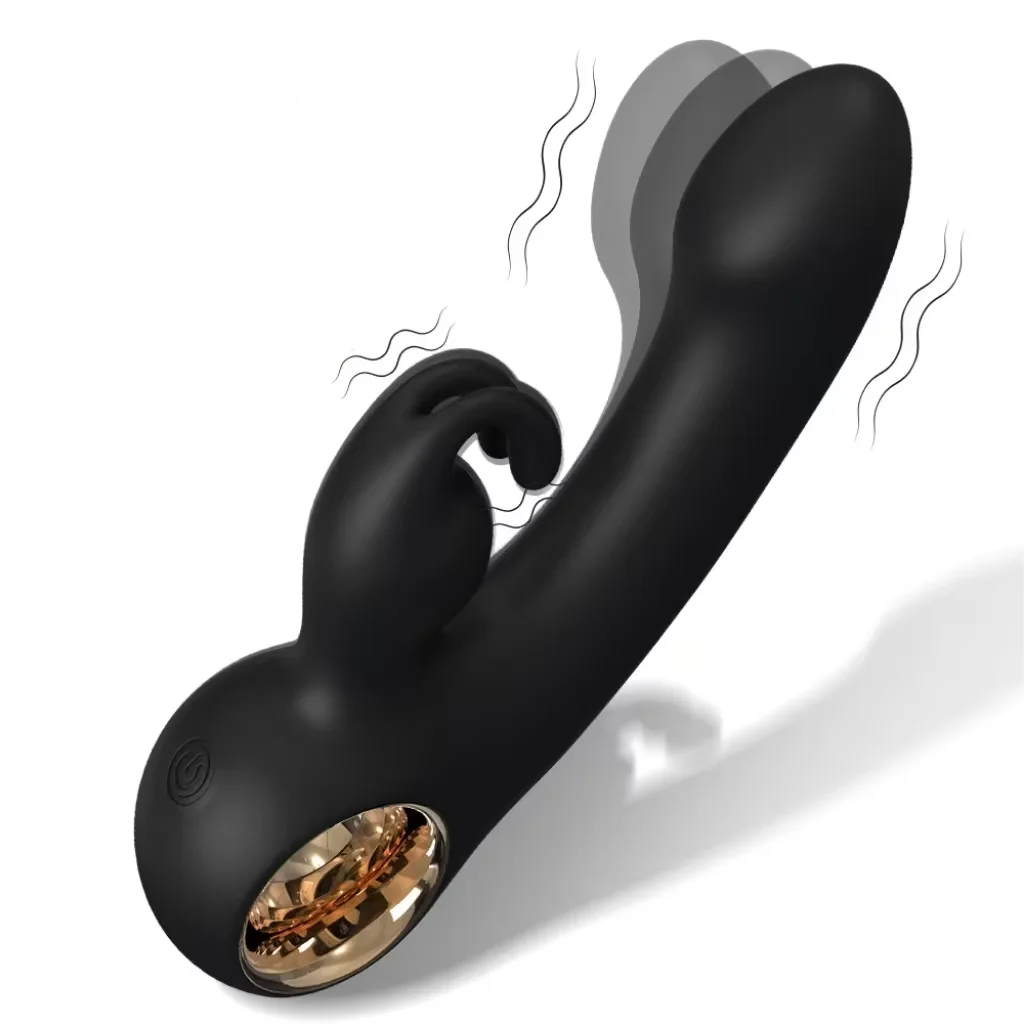 S-hande 2 in 1 Handhold Rabbit Vibrator G Spot Clitors Massage Double Vibration Stimulating Female Masturbator