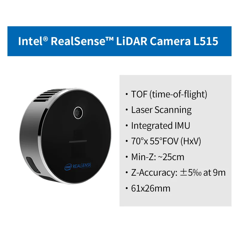 3d Scanning Realsense Lidar L515 Intel Realsense Lidar L515 Camera