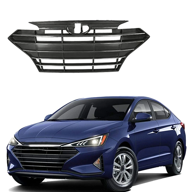 Saivis Auto Parts Car Body Parts Accessories Replacement Car Chrome Front Upper Grille for Hyundai Elantra 2019 2020