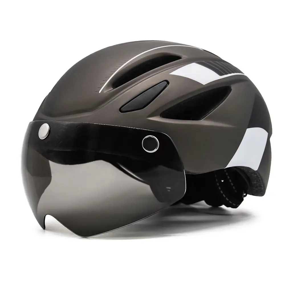 bicycle helmet ok for motorized bike Magnetic Snap-On Ebike with Windproof Visor Stay safe and visible with the ROCKBROS Ultralight Cycling Helmet featuring front Ultra Light Safe Bicycle Helmet