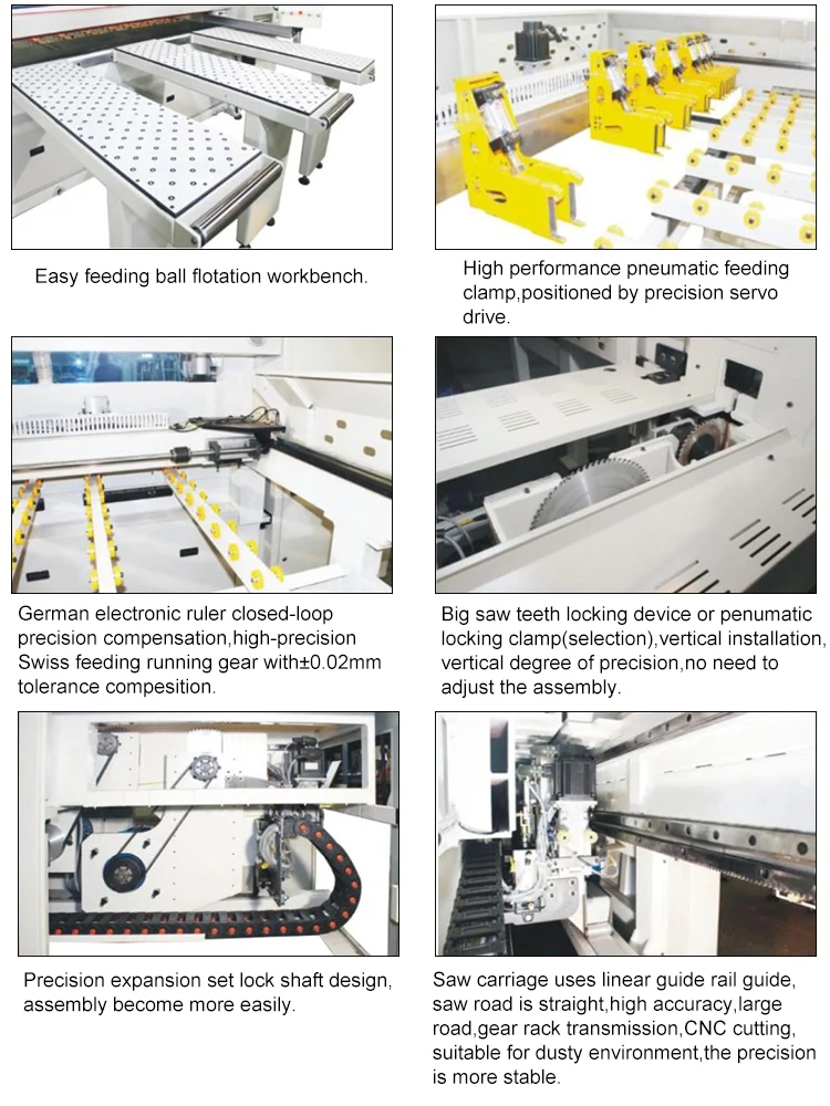 Hicas Wood Woodworking Automatic Computer Cnc Beam Panel Saw