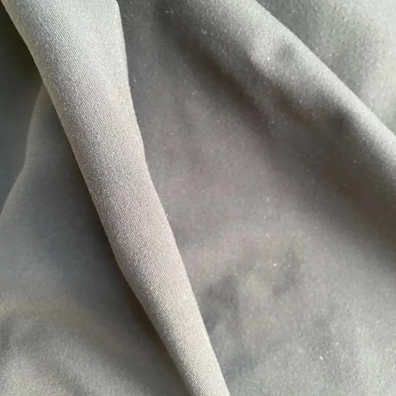 4 ways stretch polyester spandex  sanding  interlock  fabrics for sportswear