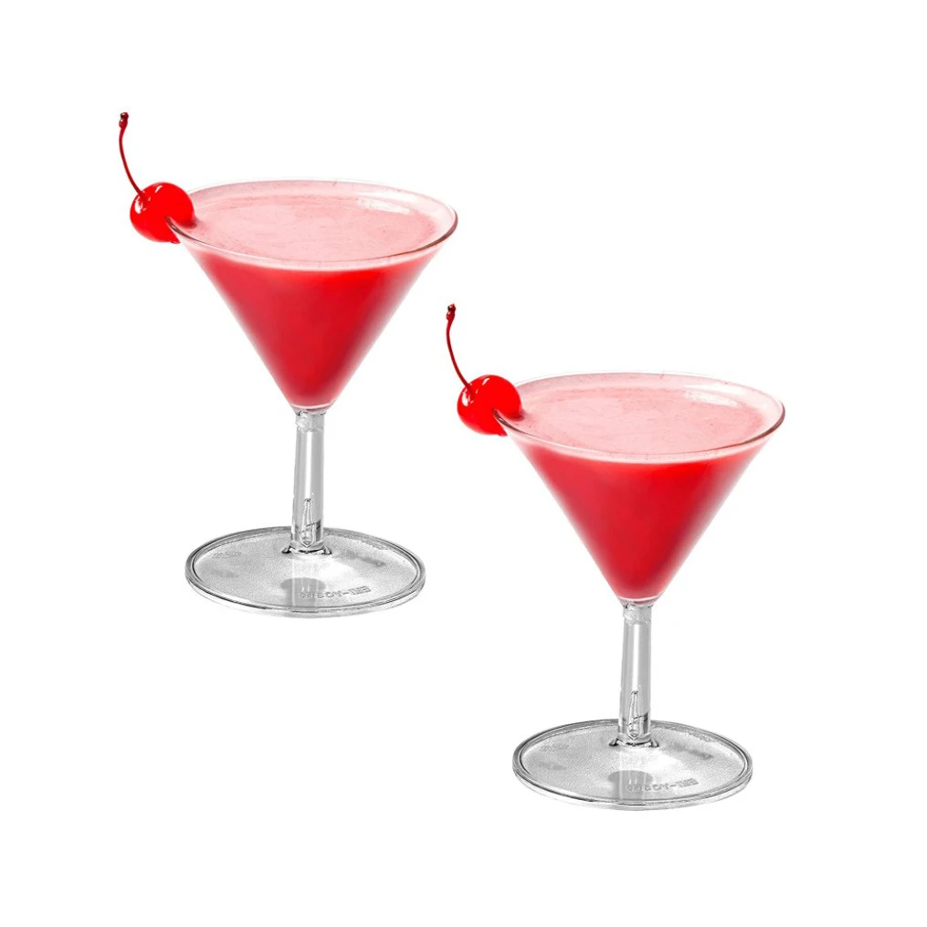 80ml 2oz Disposable Clear Mini Plastic Dessert Martini Cocktail Parfait Glasses Cups Cocktail Wine Shooter Shot Glasses